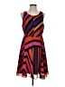 CAbi 100% Polyester Stripes Multi Color Orange Casual Dress Size S - photo 1