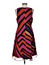 CAbi 100% Polyester Stripes Multi Color Orange Casual Dress Size S - photo 2