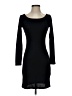 Unbranded Solid Black Casual Dress Size XS - photo 1