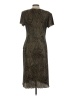 Connected Apparel 100% Polyester Brown Casual Dress Size 12 - photo 2