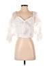 Assorted Brands 100% Polyester Ivory 3/4 Sleeve Blouse Size M - photo 1