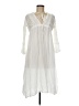 Bindya 100% Polyester White Casual Dress Size M (estimated) - photo 1