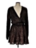 Ramy Brook 100% Polyester Metallic Black Cocktail Dress Size L - photo 1