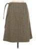 Dries Van Noten 100% Wool Houndstooth Brown Wool Skirt Size EU 38 / US 8 - photo 1