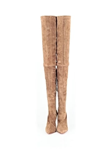 Christian Louboutin Suede Over-the-Knee 125mm Boots (view 2)