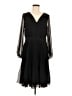 Ann Taylor 100% Polyester Black Cocktail Dress Size 6 - photo 1