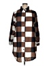 Suvimuga Checkered-gingham Brown Long Sleeve Button-Down Shirt Size XL - photo 1