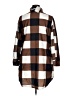 Suvimuga Checkered-gingham Brown Long Sleeve Button-Down Shirt Size XL - photo 2