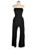 Monteau Solid Black Jumpsuit Size L - photo 1