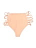 L Space Solid Tan Pink Swimsuit Bottoms Size M - photo 2