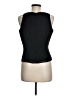Adrianna Papell 100% Polyester Black Sleeveless Blouse Size M (petite) - photo 2