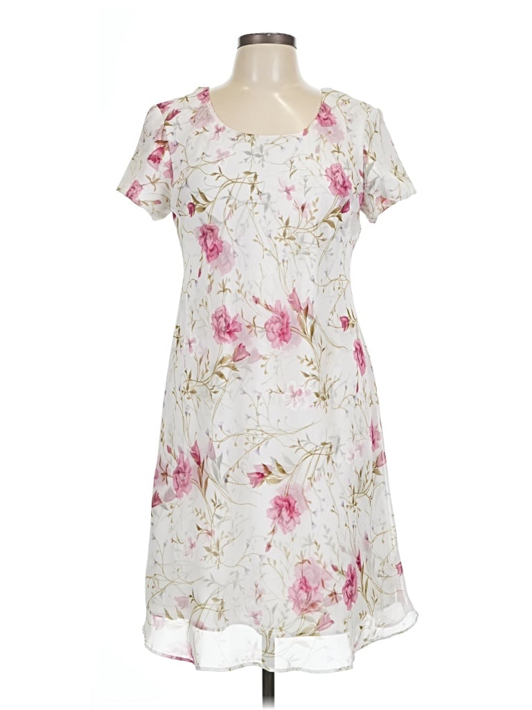 Pre-owned Jessica Howard Casual Dress In White