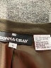 Donna Gray Solid Brown Formal Skirt Size 8 - photo 4
