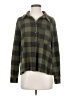 Grace & Lace Plaid Green Long Sleeve Blouse Size S - photo 1
