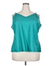 JCPenney 100% Polyester Teal Tank Top Size 3X - photo 1