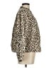 J.Crew 100% Cotton Animal Print Tan Long Sleeve Blouse Size M - photo 4