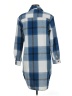 better / together Plaid Blue 3/4 Sleeve Button-Down Shirt Size M (estimated) - photo 2