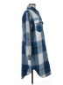 better / together Plaid Blue 3/4 Sleeve Button-Down Shirt Size M (estimated) - photo 4