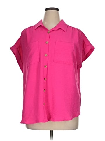 Inner Circle Inc. Short Sleeve Blouse (view 1)