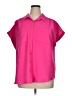 Inner Circle Inc. 100% Polyester Pink Short Sleeve Blouse Size XL - photo 1