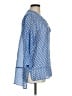 Finley 100% Cotton Blue 3/4 Sleeve Blouse Size M - photo 4
