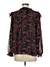 J by Joie 100% Polyester Print Red Black Long Sleeve Blouse Size M - photo 2