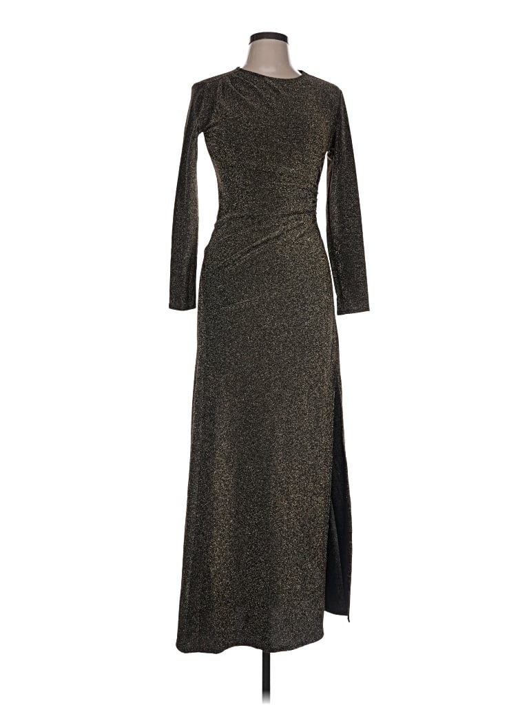 Pre-owned Vici Casual Dress In Gray