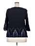 Ellos 100% Rayon Blue 3/4 Sleeve Blouse Size 18 - photo 2
