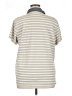 Chic Stripes Gray Short Sleeve Top Size XL - photo 2