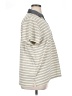 Chic Stripes Gray Short Sleeve Top Size XL - photo 4