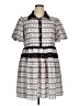 Assorted Brands 100% Polyester Gray White Casual Dress Size XL - photo 1