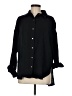 Lou & Grey Black Long Sleeve Button-Down Shirt Size M - photo 1