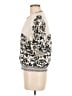 Chico's 100% Linen Print Ivory Jacket Size Med (1) - photo 5