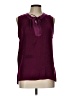 sweet grey 100% Polyester Burgundy Sleeveless Blouse Size L - photo 1