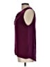 sweet grey 100% Polyester Burgundy Sleeveless Blouse Size L - photo 5