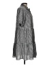 CeCe Checkered-gingham Gray Casual Dress Size L - photo 4