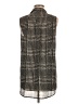 J.Crew 100% Polyester Houndstooth Black Sleeveless Blouse Size 6 - photo 2