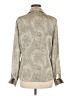 Talbots Paisley Gray Long Sleeve Blouse Size 8 - photo 2