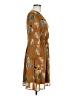Calvin Klein 100% Polyester Print Brown Casual Dress Size 6 - photo 4