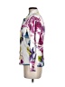 Chico's 100% Cotton Floral Multi Color White Jacket Size Med (1) - photo 5