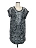 H&M 100% Polyester Paisley Gray Black Casual Dress Size 6 - photo 1