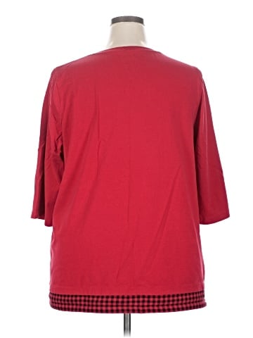SUPREMA Essentials by Catherines 3/4 Sleeve Top (view 2)