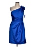 David's Bridal 100% Polyester Blue Cocktail Dress Size 12 - photo 1