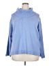 Misslook 100% Cotton Blue Turtleneck Sweater Size 5X - photo 1