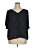 Maison d' Amelie 100% Polyester Stars Black 3/4 Sleeve Blouse Size XL - photo 1