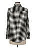AK Anne Klein 100% Polyester Houndstooth Ivory Long Sleeve Blouse Size M (petite) - photo 2