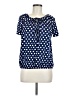 Star Vixen Polka Dots Blue Short Sleeve Blouse Size M - photo 1