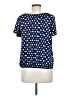 Star Vixen Polka Dots Blue Short Sleeve Blouse Size M - photo 2
