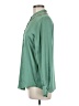 Chico's Solid Green Long Sleeve Blouse Size Med (1) - photo 5