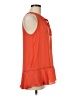 Mossimo 100% Polyester Orange Sleeveless Blouse Size M - photo 4